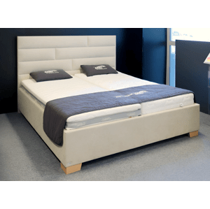 Luxusní úložná čalouněná postel SPECTRA - VÝPRODEJ Z EXPOZICE