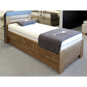 Buková postel s úložným prostorem Rita, 90x200 - VÝPRODEJ Z EXPOZICE