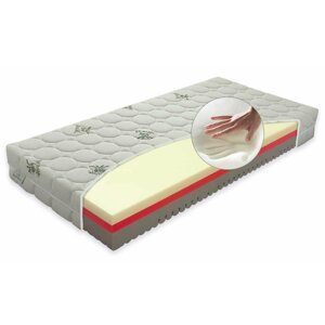 Měkká sendvičová matrace COMFORT antibacterial, 22cm, líná pěna