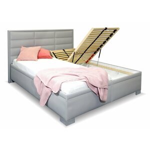 Vysoká čalouněná postel s úložným prostorem CASIOPEA