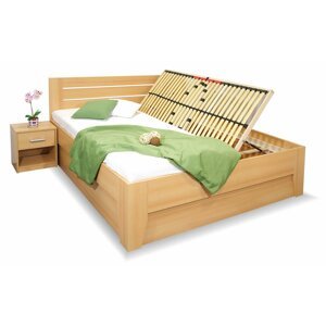 Rozšířená postel dvoulužko s úložným prostorem CANARIA 200x200