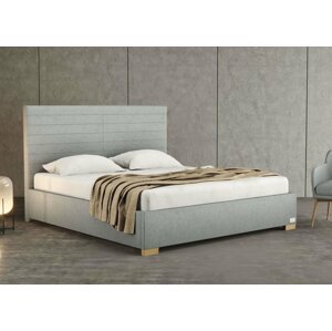 Luxusní čalouněná postel NOBILIA, s úložným prostorem