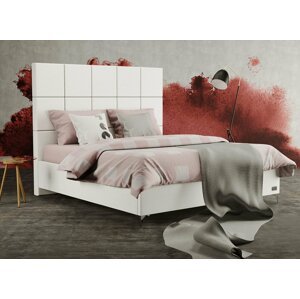 Luxusní čalouněná postel GEMINI, s úložným prostorem