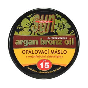 Opalovací máslo s arganovým olejem a s glitry SPF 15 200 ml