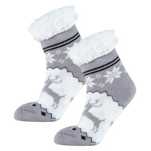 Ponožky na spaní nízké ASTRID šedé