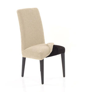 Super strečové potahy NIAGARA smetanová židle s opěradlem 2 ks (40 x 40 x 55 cm)