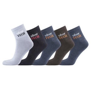 Ponožky se stříbrnými vlákny 5 párů vel. 39 - 40