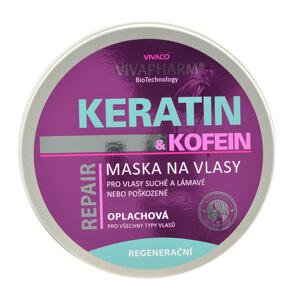Keratinová maska na vlasy s kofeinem VIVAPHARM