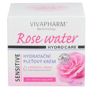 Hydratační pleťový krém s růžovou vodou VIVAPHARM