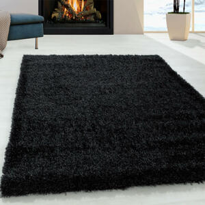 Kusový koberec SHAGGY Brilliant černý