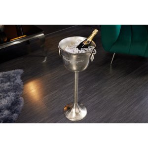 LuxD Designový chladič šampaňského Champagne 80 cm stříbrný