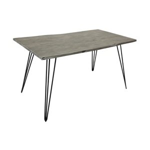 LuxD Designový jídelní stůl Shayla 140 cm šedá akácie