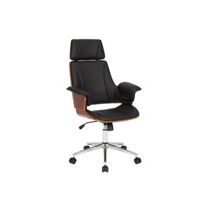 LuxD Designová kancelářská židle Uriela ořech / černá