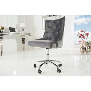 LuxD Kancelářská židle Jett stříbrná - Skladem