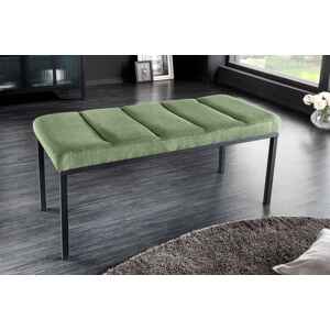 LuxD Designová lavice Bailey 80 cm zelený manšestr