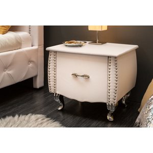LuxD Noční stolek Spectacular, 45 cm, bílý