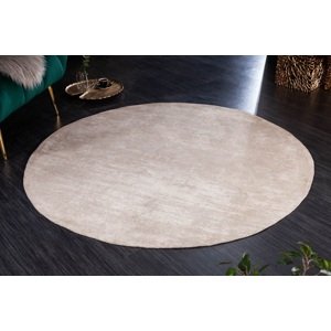 LuxD Designový kulatý koberec Rowan 150 cm béžový - Skladem
