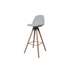 Dkton Designová pultová židle Nerea šedá