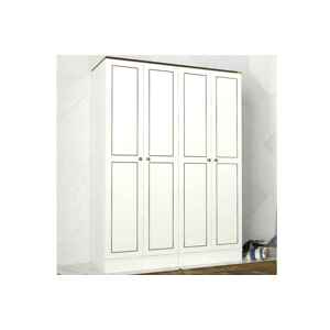 Sofahouse Designová šatní skříň Raisie II 194 cm bílá