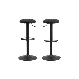 Dkton Moderní barová židle Nenna černá-antracitová