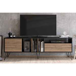 Sofahouse Designový TV stolek Baqia 180 cm ořech černý