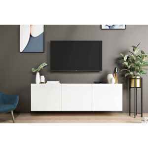 Sofahouse Designový nástěnný TV stolek Edana 150 cm bílý