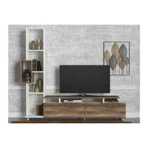 Sofahouse Designový TV stolek Faysal 160 cm ořech bílý
