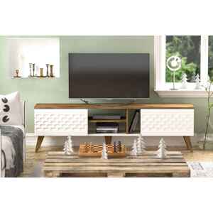 Sofahouse Designový TV stolek Gallio 180 cm ořech bílý