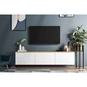 Sofahouse Designový nástěnný TV stolek Valeriy 160 cm dub bílý