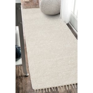 Ručně tkaný koberec - Béžový 50x150 cm