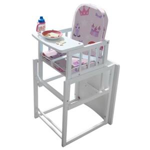 Multifunkční dětská židle CRISTINA bílá/růžová