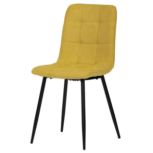 Jídelní židle KARA žlutá/černá