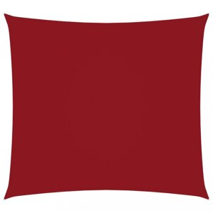 Stínící plachta čtvercová 7 x 7 m oxfordská látka Dekorhome Červená