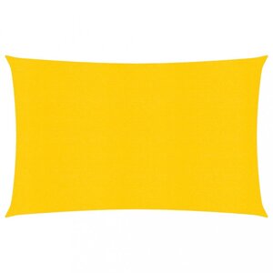 Stínící plachta obdélníková HDPE 2 x 4 m Dekorhome Žlutá