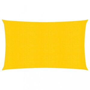 Stínící plachta obdélníková HDPE 2,5 x 3 m Dekorhome Žlutá