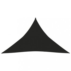 Stínící plachta trojúhelníková HDPE 3 x 3 x 3 m Dekorhome Černá