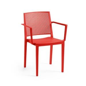 Jídelní židle GRID ARMCHAIR Rojaplast Červená