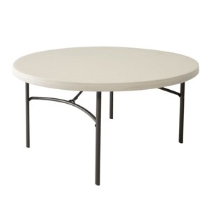 Skládací stůl 152 cm bílá / černá Dekorhome