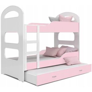 AJK - meble AJK meble Patrová postel Dominik 3 s přistýlkou 190 x 80 cm + rošt ZDARMA